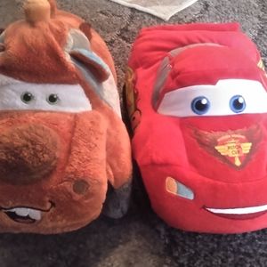 Disney Cars Mater mini pillow pet and lightning McQueen plush